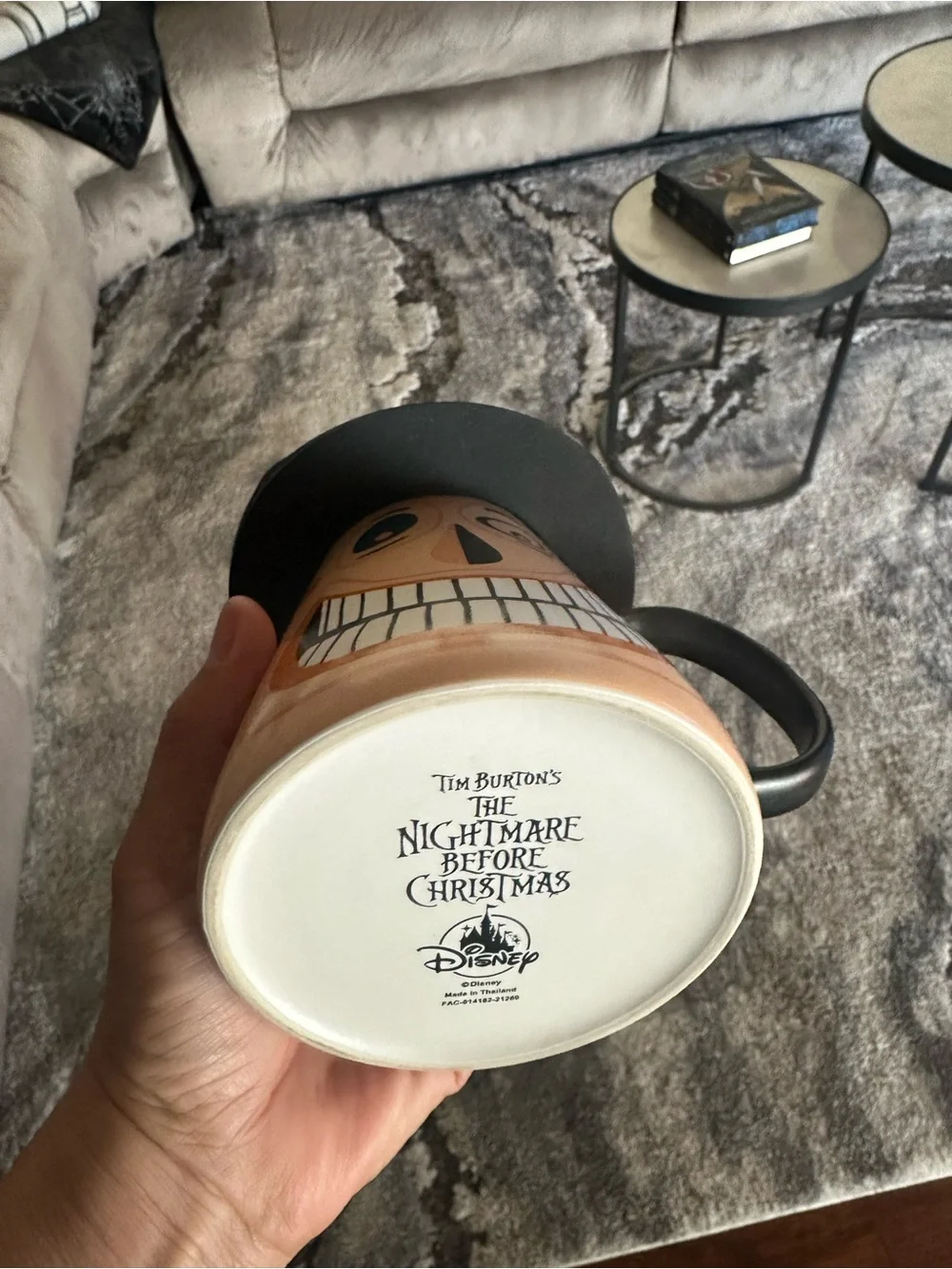 Disney the nightmare before Christmas the mayor Character mug with silicone hat